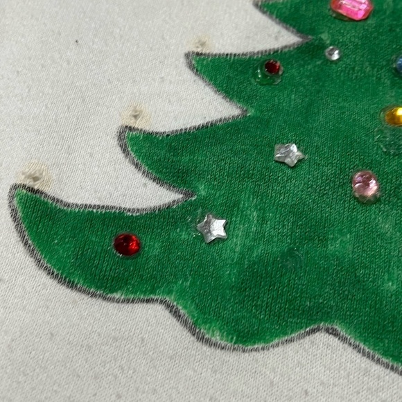 Vintage 1980s Christma Tree Ugly Xmas 80s Sweater Sweatshirt - Picture 6 of 8